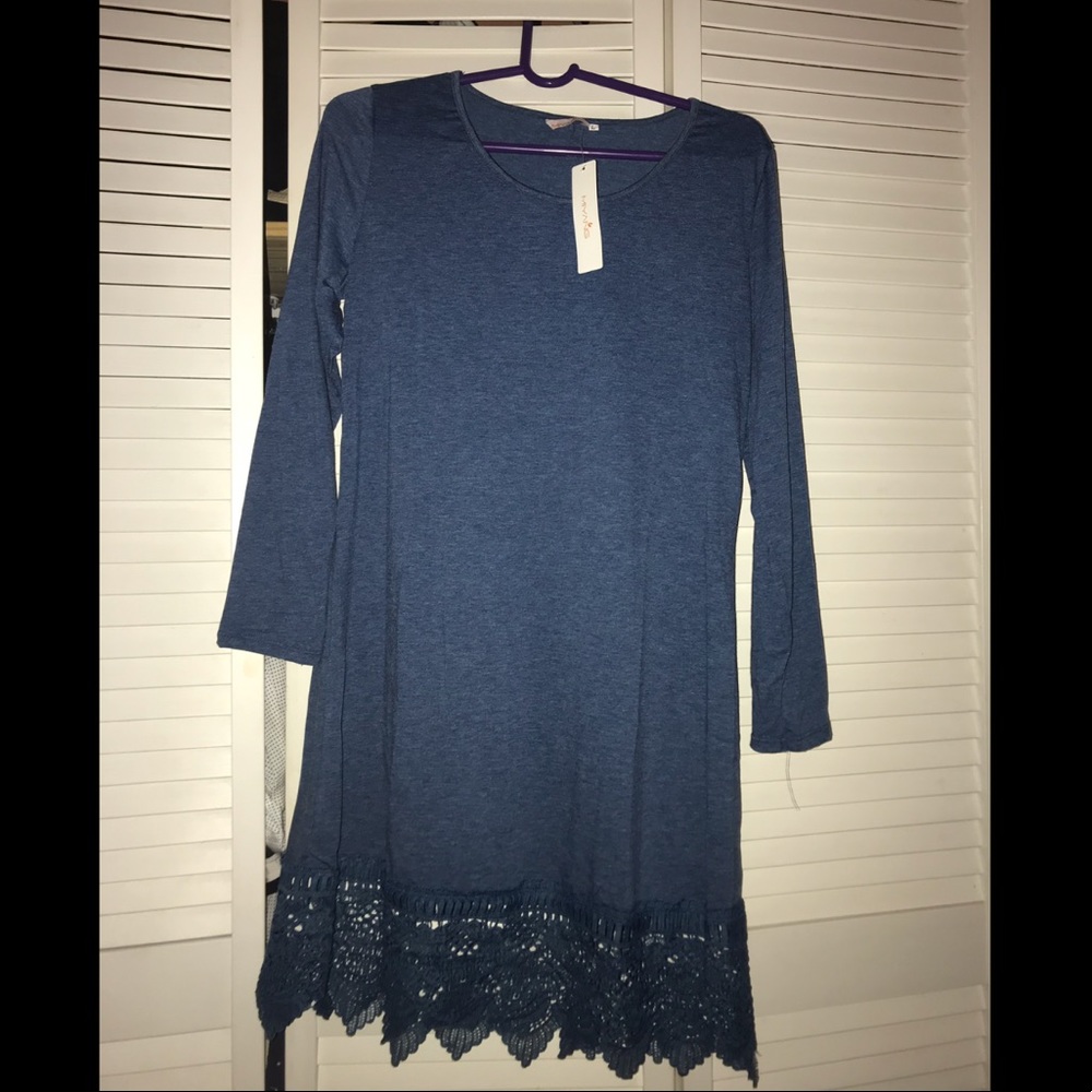 Lace bottom dress